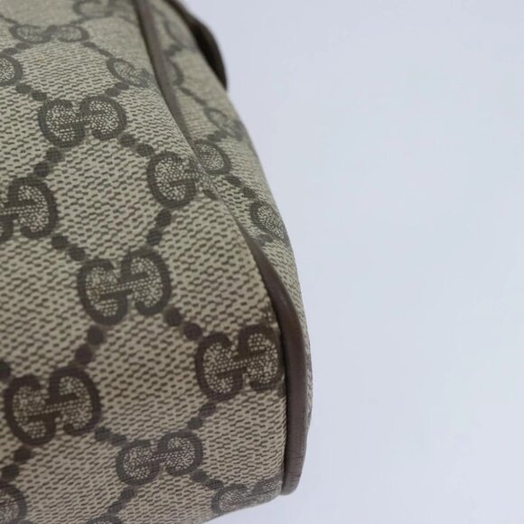 GUCCI GG Supreme Web Sherry Line Clutch Bag PVC Beige Red 89 01 012 Auth bs18432 - Picture 9 of 16